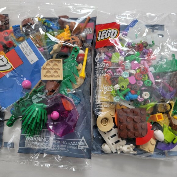 LEGO 40606 Spring VIP Add on Pack + 40607 Summer VIP Add-On pack polybags, new - Picture 3 of 7
